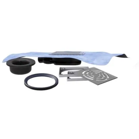 LAZER Siphon De Sol Natosec Extra-plat à Sortie Horizontale Orientable Et Natte 500 X 500 Mm 1 LAZER Siphon De Sol Natosec Extra-plat à Sortie Horizontale Orientable Et Natte 500 X 500 Mm