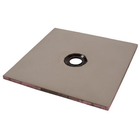 Receveur Panodur Prêt à Carreler Avec Emplacement Bonde Central - Lazer - 120x120x4cm - Sans Bonde 1 Receveur Panodur Prêt à Carreler Avec Emplacement Bonde Central - Lazer - 120x120x4cm - Sans Bonde