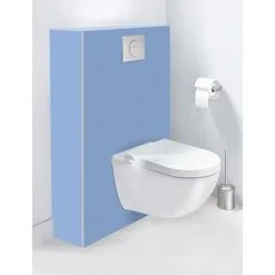 Panneau Mural Decofast - Harmony - Pour Habillage Bâti-support - 1500 X 1200 X 3 Mm - Bleu Ciel - Lazer