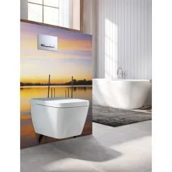 Panneau Mural Decofast - Autour Du Monde - Pour Habillage Bâti-support - 1500 X 1200 X 3 Mm - Aurore - Lazer