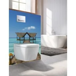 Panneau Mural Decofast - Autour Du Monde - Pour Habillage Bâti-support - 1500 X 1200 X 3 Mm - Paradis - Lazer