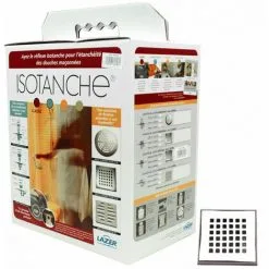 LAZER Isotanche Classic 1200X1200 Grille Carrée Sortie Verticale Ø50mm