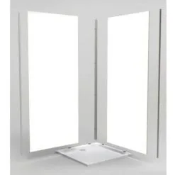 LAZER Pack Decofast Blanc Standard 2 Panneaux H2000xL900 3 Profilés - Blanc