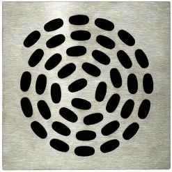 LAZER Grille Carrée 130 X 130 Mm Spirale Pour Isotanche