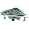 LAZER Caniveau D'angle Solusec Pour Douche - Grille Inox 270x382 Mm