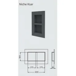 Niche à Carreler Ksar 300x600 Mm - Lazer 390242 -LAZER Soldes Magasin 6504173 3